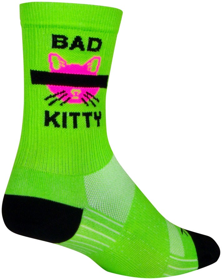 SockGuy SGX Socks 6" Crew Socks Small/Medium Green