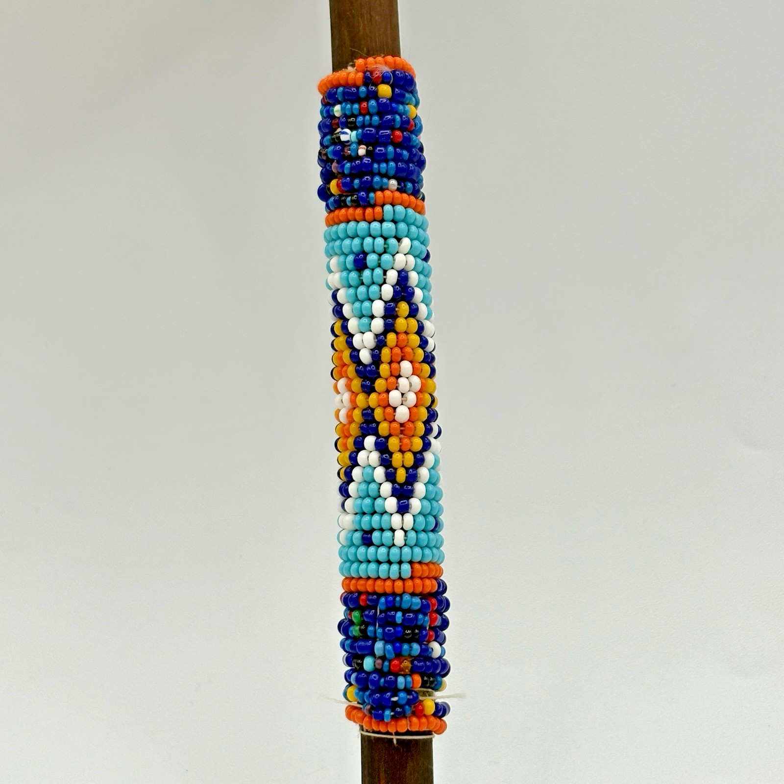 African Zululand Ukhezo Beaded Spoon South Africa 12" L - New w/ Tag - Handmade