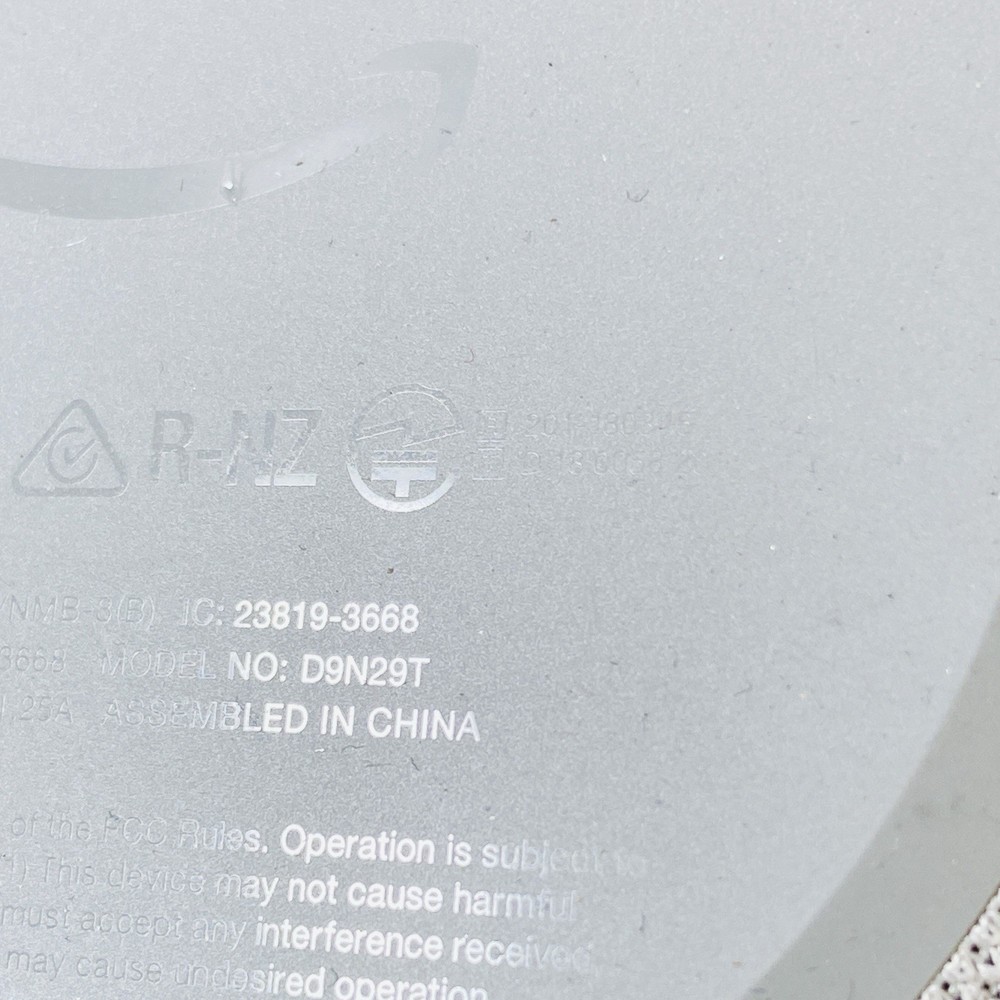 Amazon Echo Dot 3rd Generation Model D9N29T White Gray, Tested Works Great