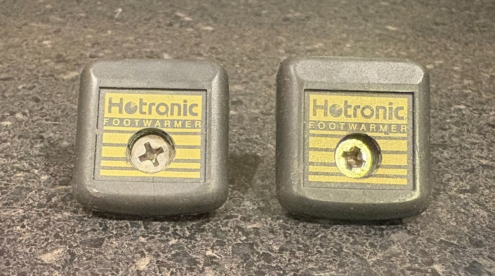 Hotronic gray yellow Boot Shell Mount Brackets with mounting screws