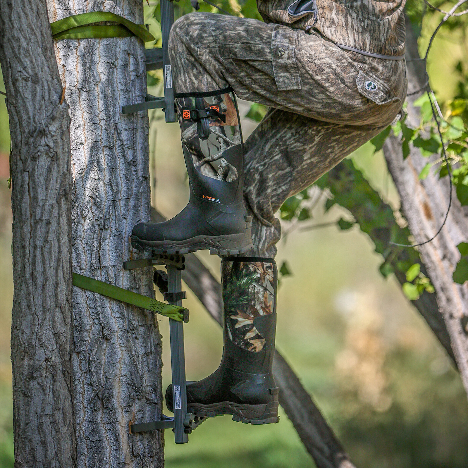 HISEA Men's Neoprene Rubber Hunting Boots Insulated Muck Working Rain Snow Boots