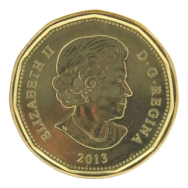 Canada 2013 $1 Common Loon Security Dollar Coin Brilliant Uncirculated