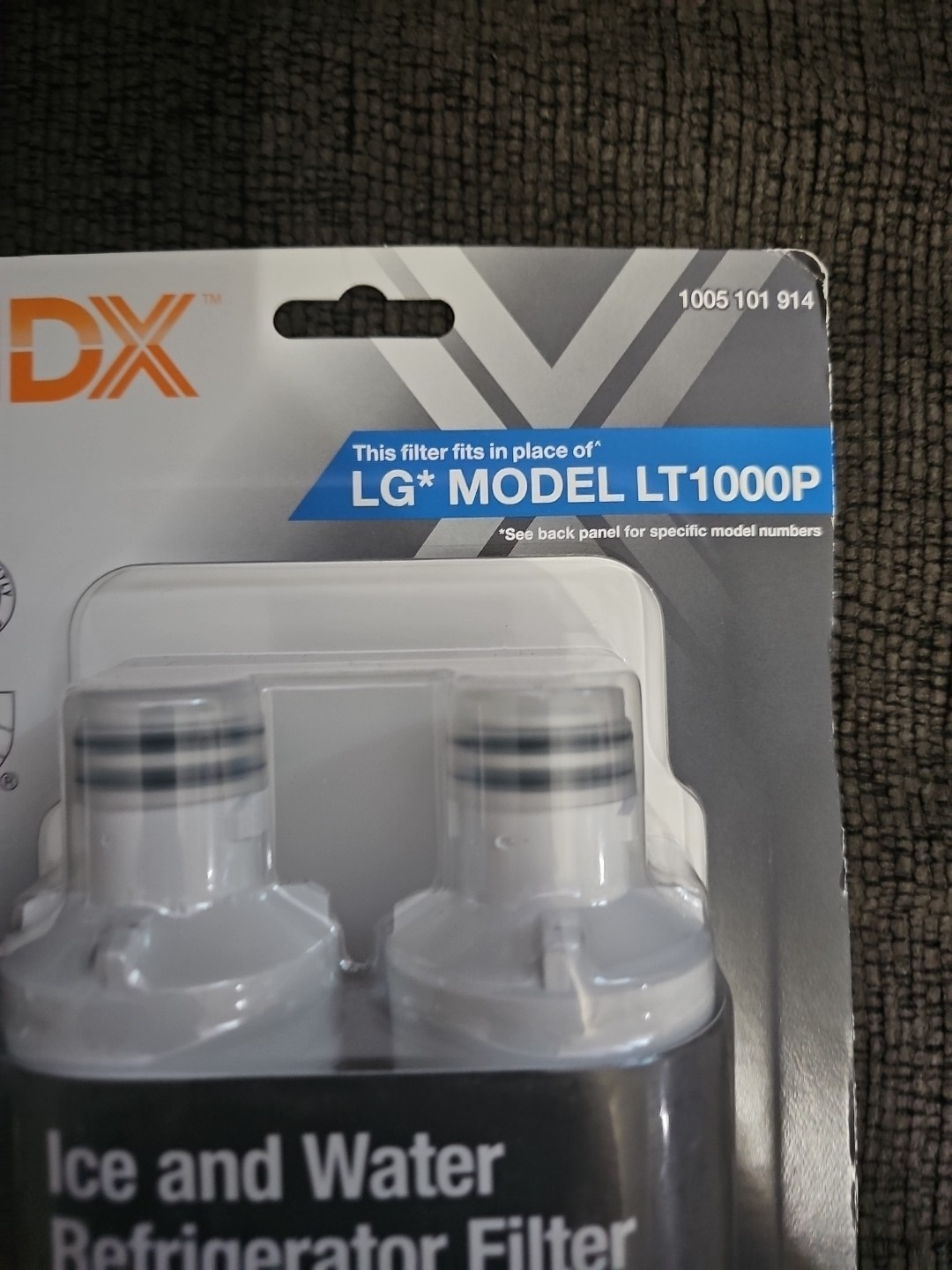 BRAND NEW!! HDX Refrigerator Water Filter Replacement (2-pack) LT1000P