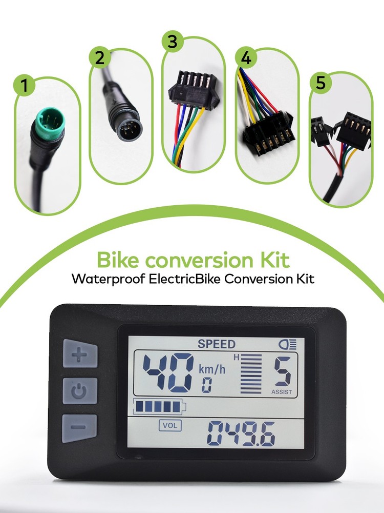 UART2 Wired Bike Computer with Waterproof P3H LCD Speedometer for Mountain Bikes