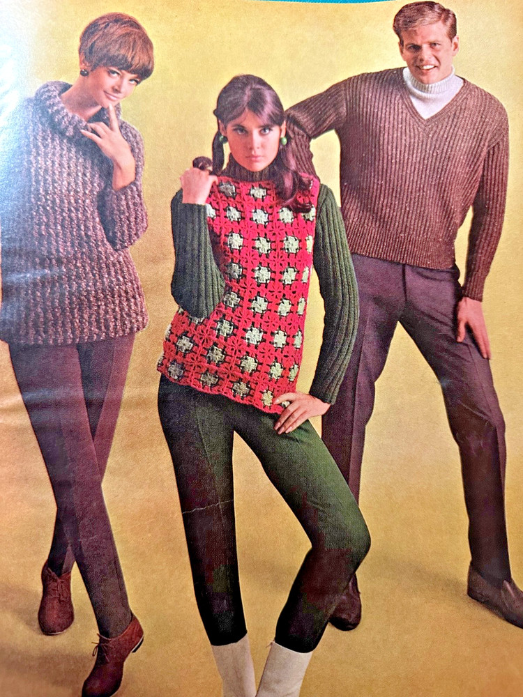 1966 FALL Winter McCalls Needlework & Crafts Knitting Patterns Sweaters Coat
