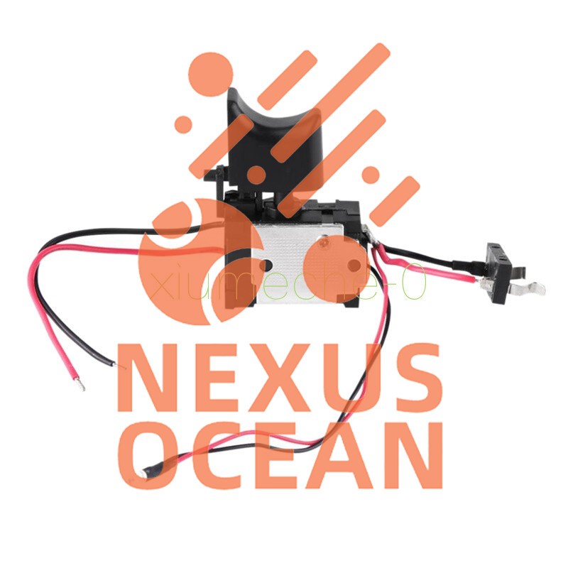 7.2V-24V 16A Electric Cordless Drill Trigger Switch Push Button With Small Light