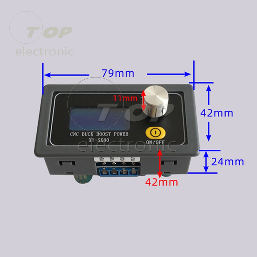 DC-DC Buck Boost Converter 5A Power Module Adjustable Regulated Power Supply