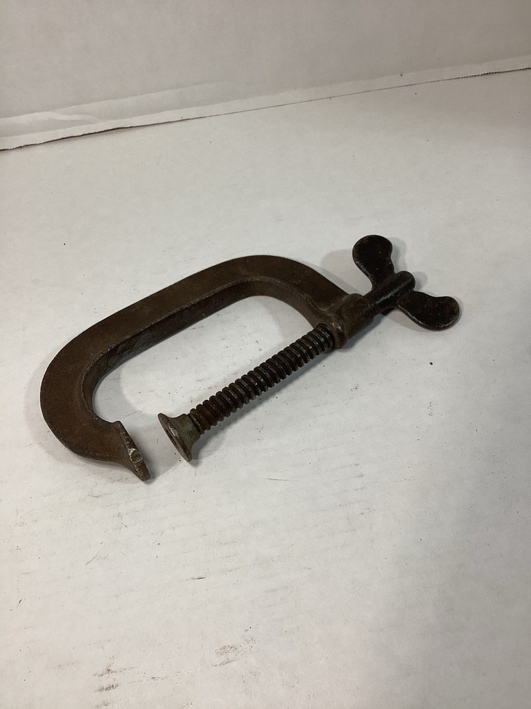 Antique Bat Wing C Clamp 4" Nice!