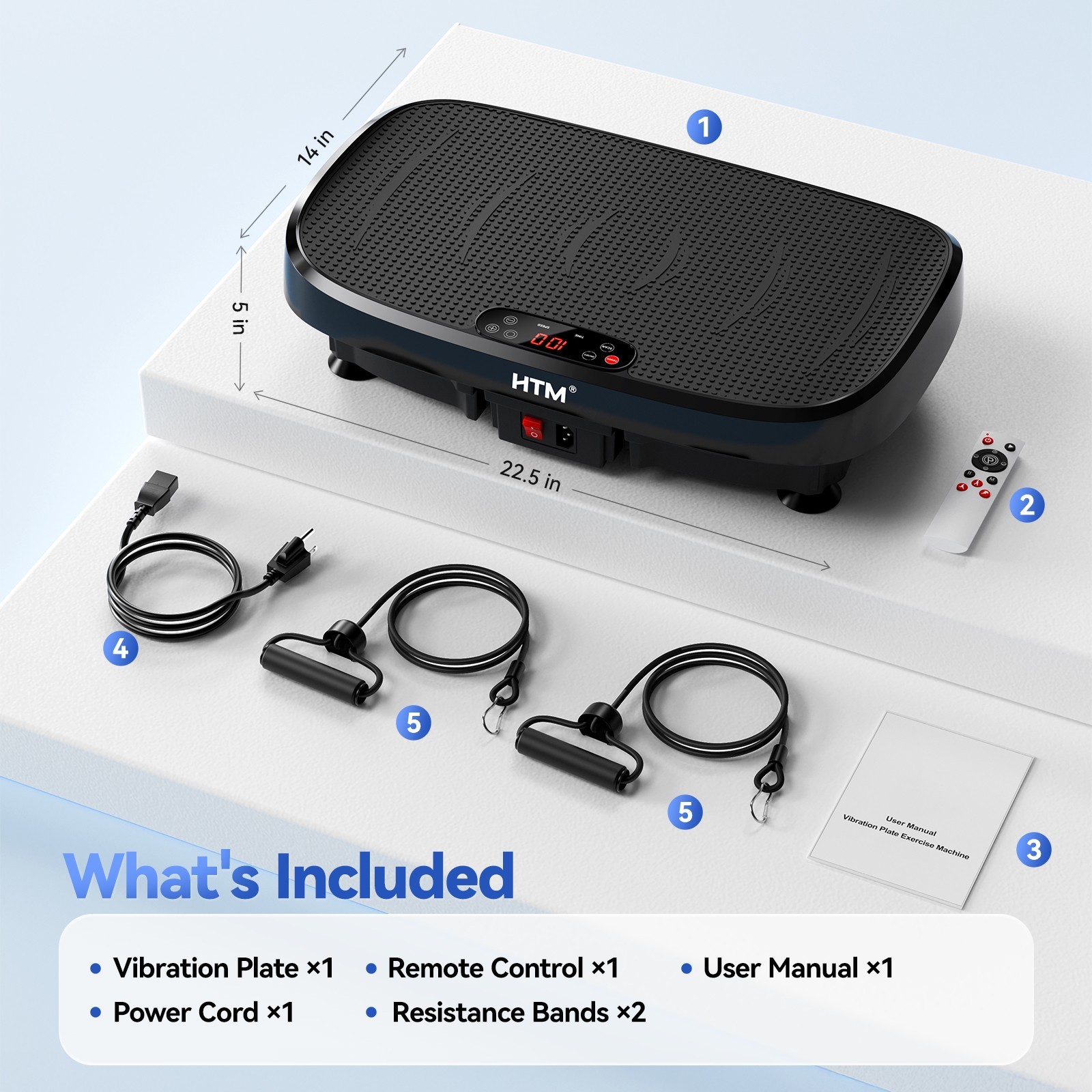 Vibration Plate Exercise Machine Power Vibrating Plate For Lymphatic Drainage