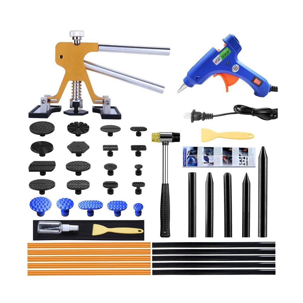 Gliston Auto Dent Puller Kit - Adjustable Golden Dent Remover Tools Paintless...