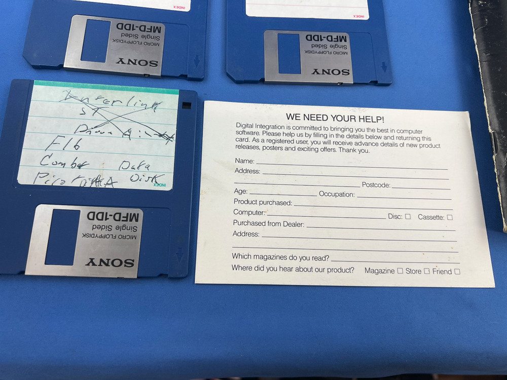 F-16 Combat Pilot ~ Atari ST ~ Save On Shipping With Multiple Game Purchases ~