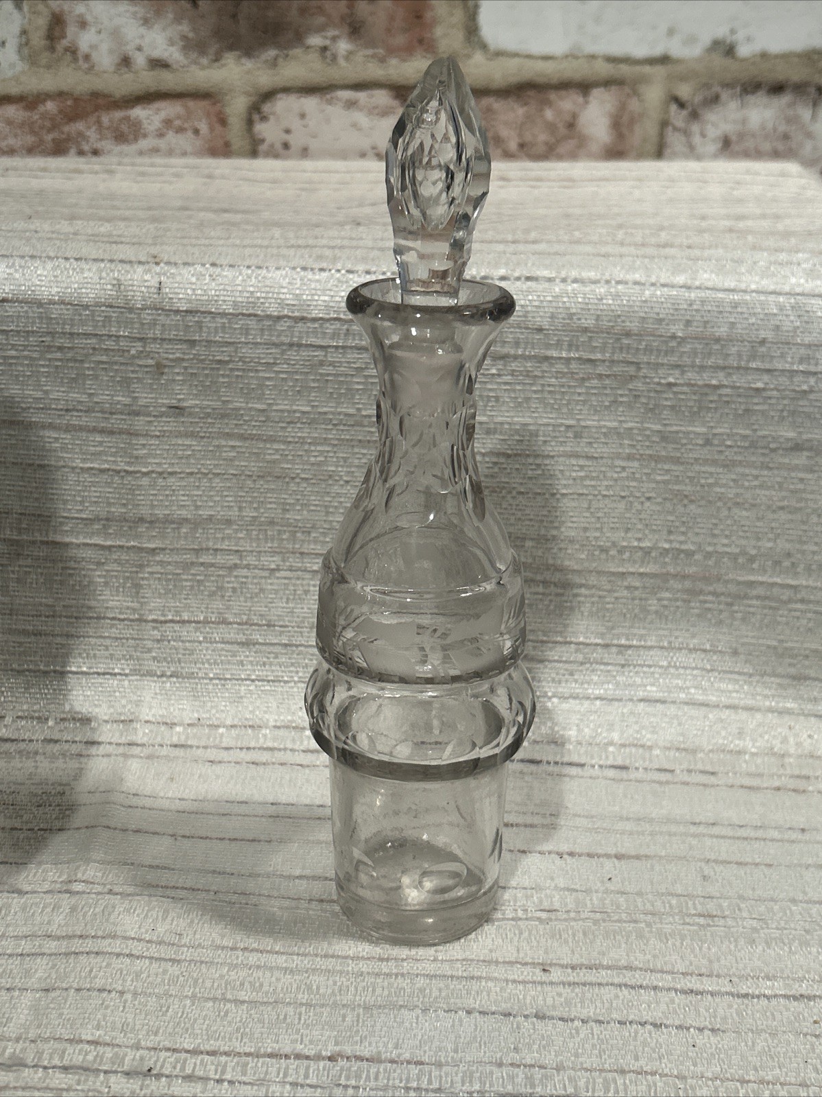 Heavy Antique Silver Plated 7 Pc Cruet Set