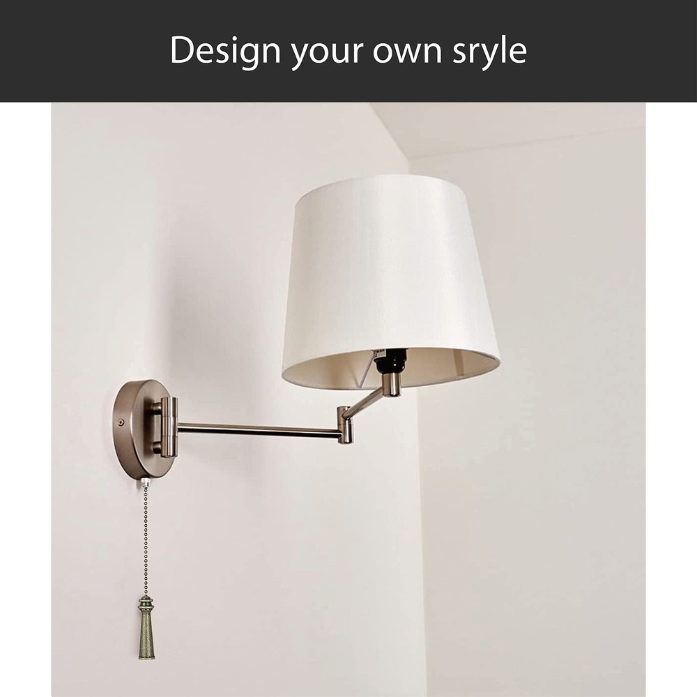 20508-51-2, 12" Ceiling Fan Pull Chain Porcelain with Solid Brass, 2 Pack