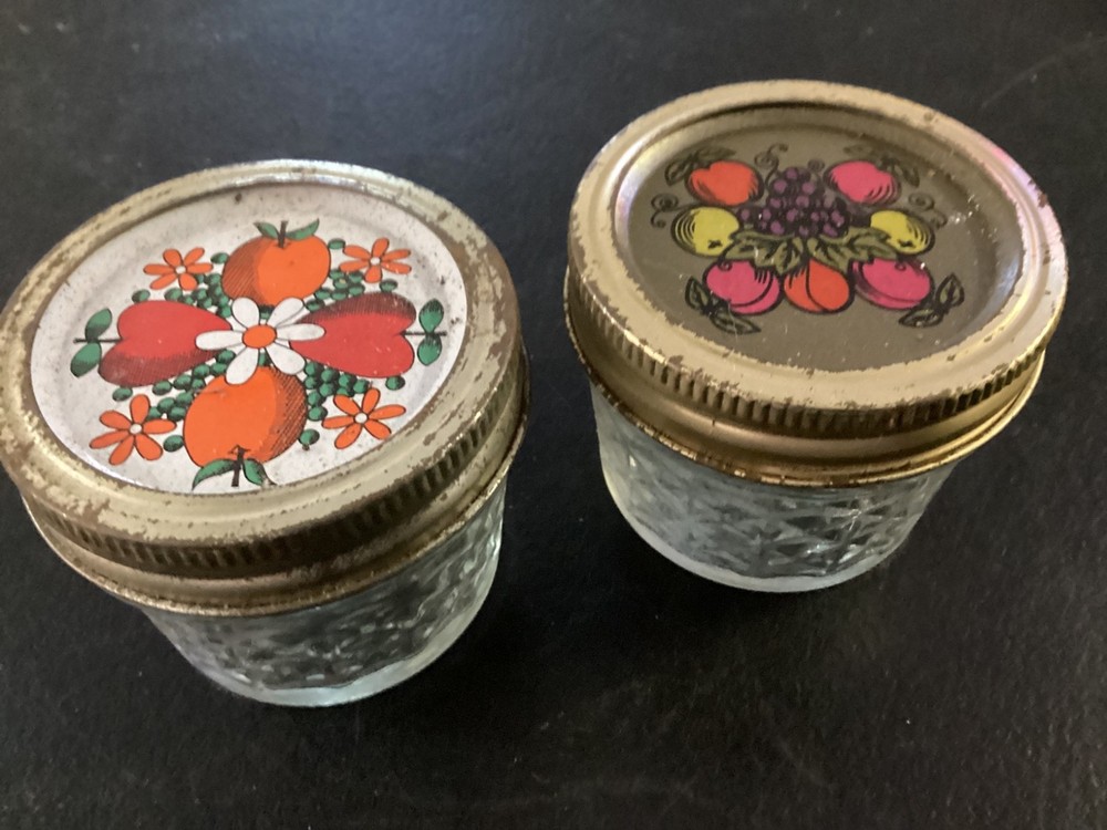 (2) Small Jelly Canning Jars