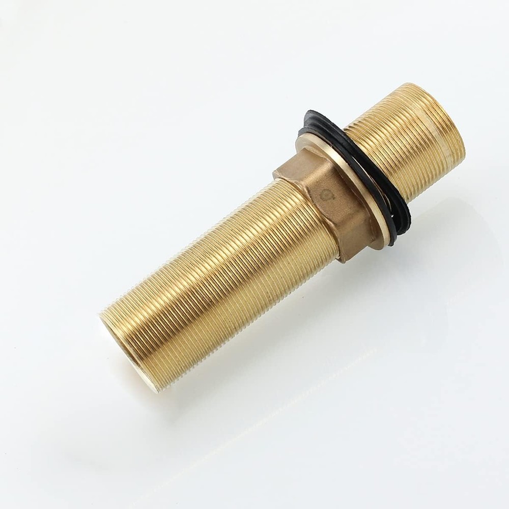 Faucet Locknut Extension Brass 3.9 Inch Threaded Mounting Pipe Single Hole Use