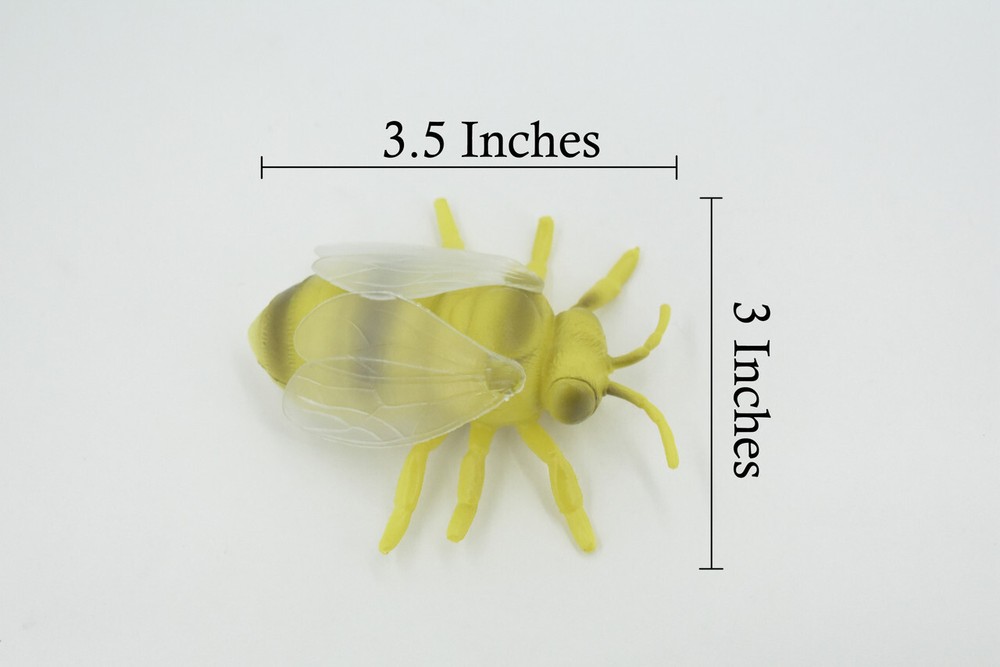 Bumblebee, Solid Rubber Insect, Toy, Realistic Figure Model 3.5" ABC15B263