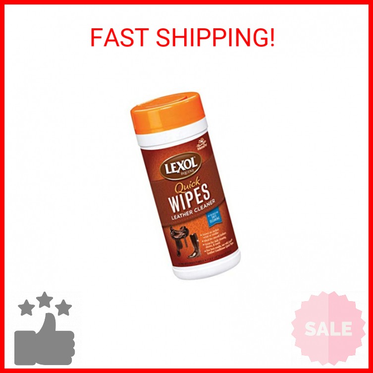 Lexol Leather Tack Cleaner Wipes, 25 Count