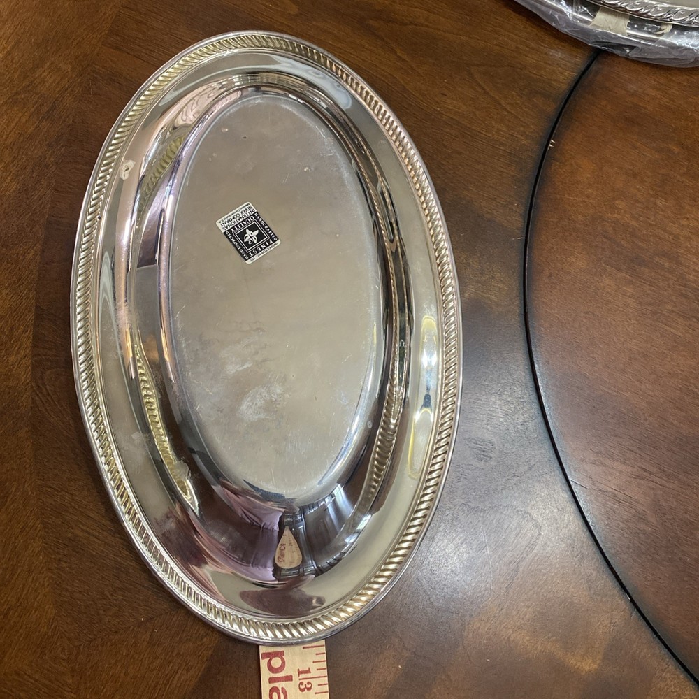 International Silver Co. Roped platter