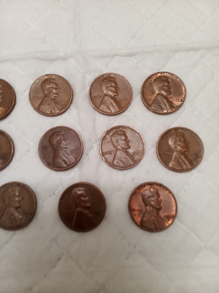 lot 1960 Penny's errors 25 Penny's