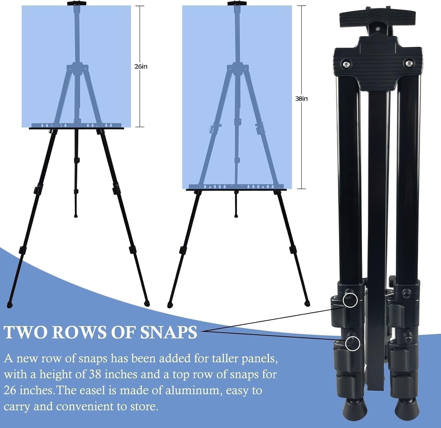 Art Painting Display Artist Easel Stand,Ns Jymb Portable Metal Adjustable Easels
