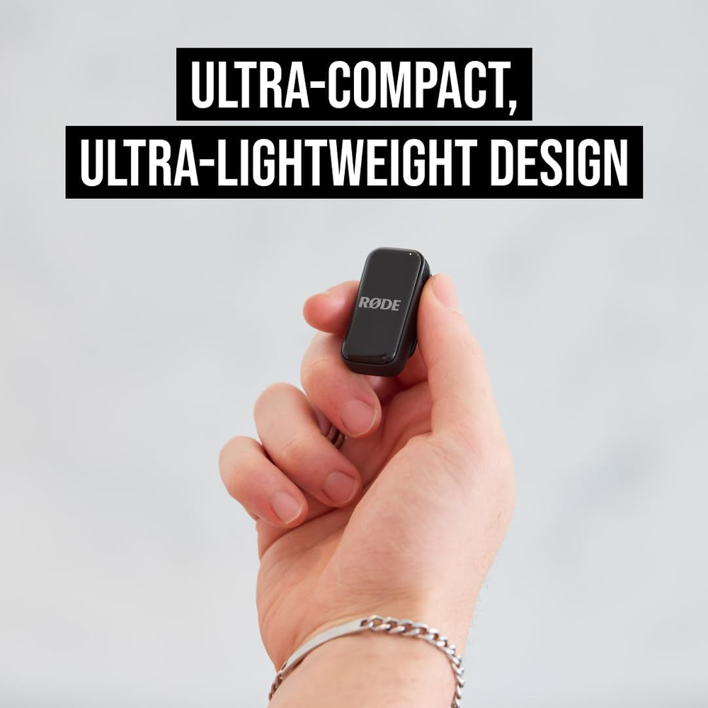 Wireless Micro - Compact Wireless Microphone, Two Mics with Charge Case for Smar