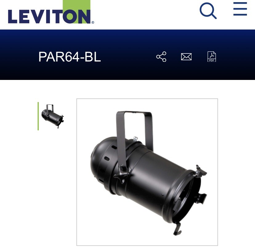 7 Leviton Stage/Outside Home /Etc Lighting