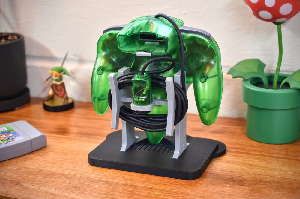 Nintendo 64 Controller Display Stand - Original N64 or Wireless - 3D Printed