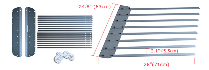 8-Layer Screen Printing Frame Holder Wall Mounted Tool Storage Rack 25" x 28"