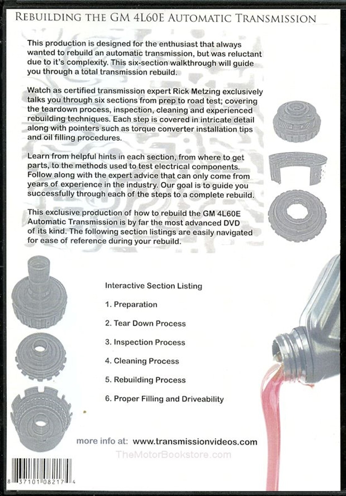 GM-4L60E Automatic Transmission Rebuild DVD