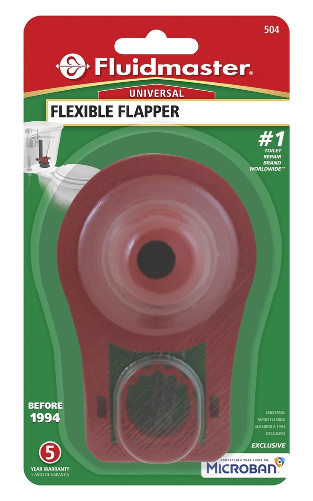 Fluidmaster Toilet Flapper Red Microban 504