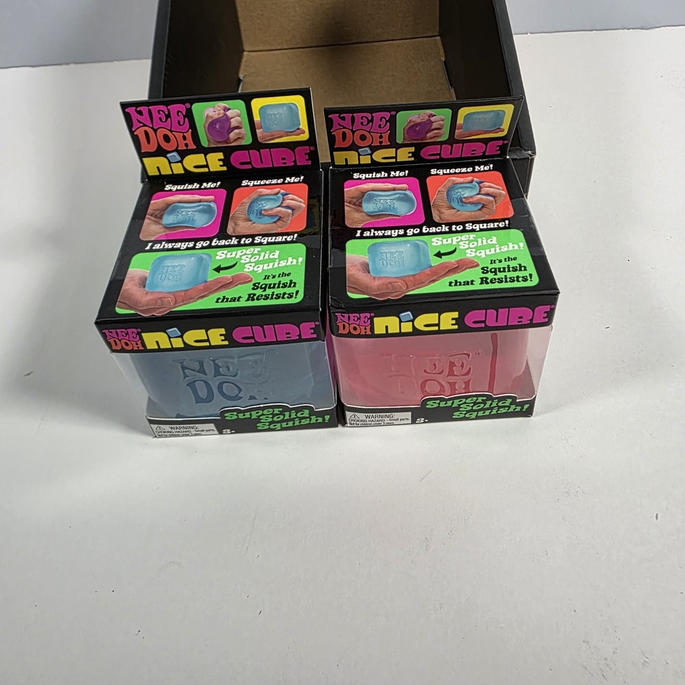 NeeDoh Nice Cube - Super Solid Squish! (CASE) - 8 Brand New Cubes TikTok Viral