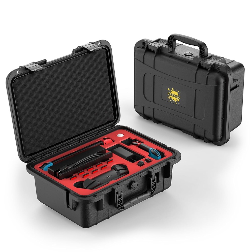 Carrying Case Soft Lining Hard Travel for Nintendo Switch OLED Console Controlle