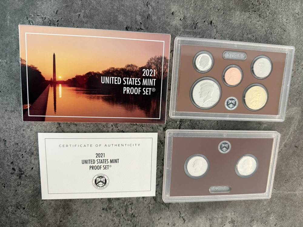 2021 US Mint Proof Set - Uncirculated Minted in SF with COA