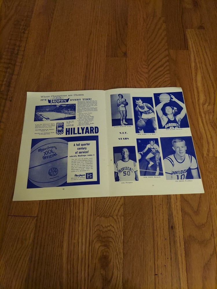 National Invitation Tournament 1963 Program Madison Square Garden