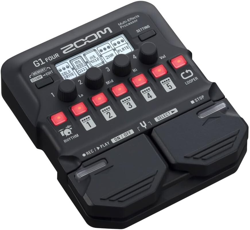 Battery-Powered Multi-Effects Processor with 70+ Sounds and Expression Pedal