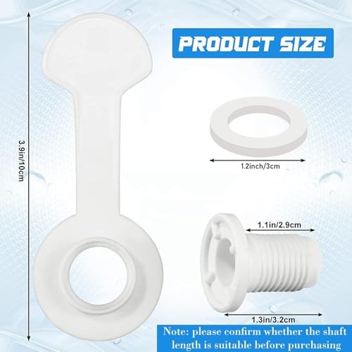 3 Sets Cooler Drain Plug Replacement Triple Snap One Size, White