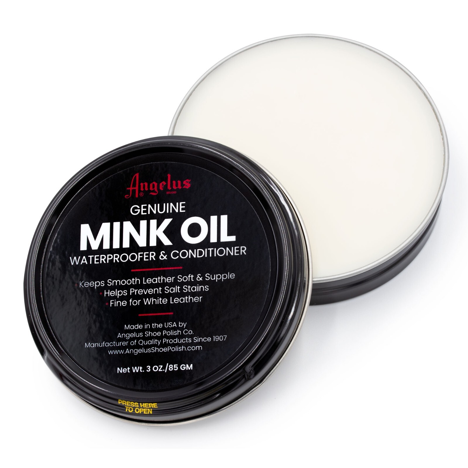 Angelus Mink Oil Paste Leather Waterproof & Conditioner 3oz. Boots Shoes Jackets