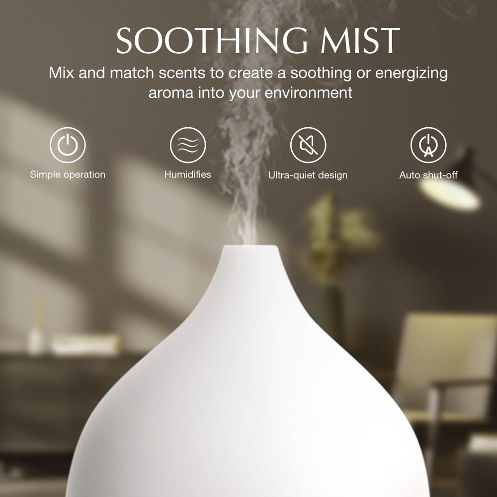 SALKING Essential Oil Diffuser, 100ml Small Aromatherapy Diffuser for White-1