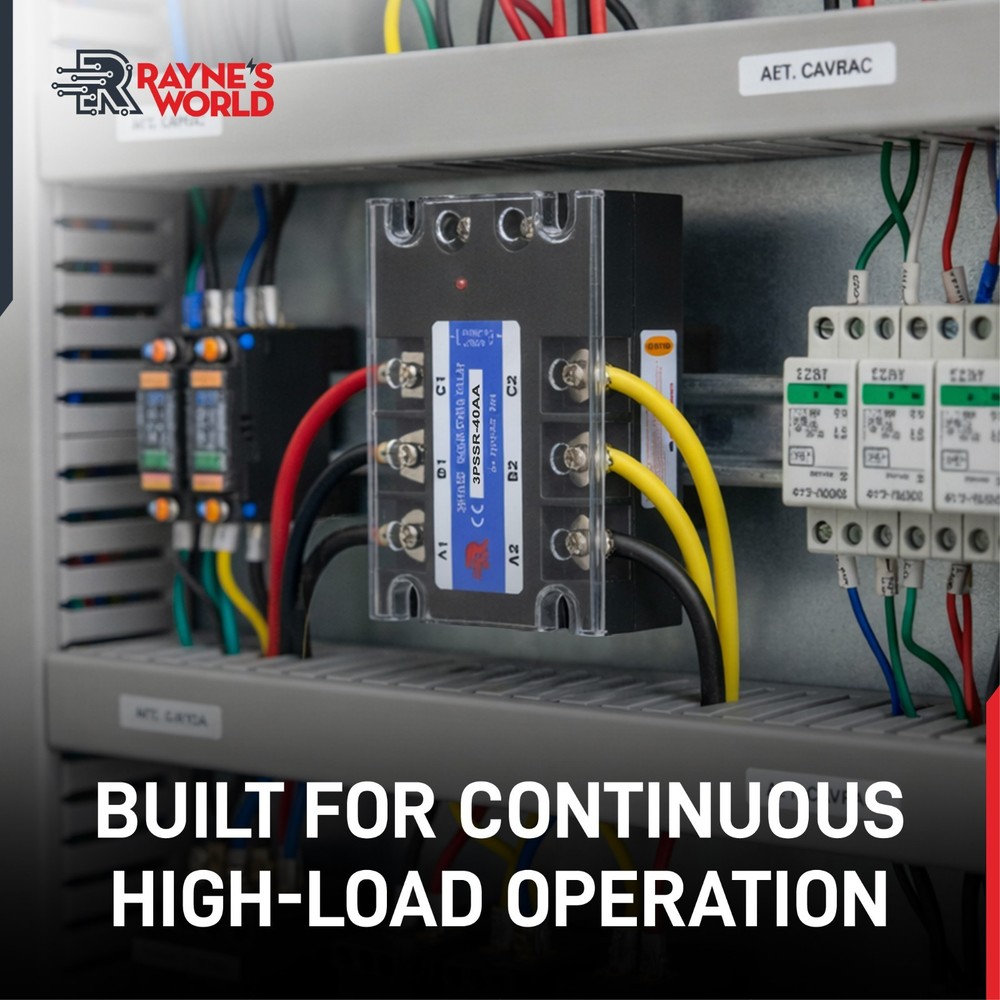 40 Amp AA 3 Phase Solid State Relay-AC to AC-70-280VAC Control 24-480VAC Load