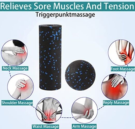 Mini Foam Roller - Muscle Massage Rollers for Trigger Point Therapy,