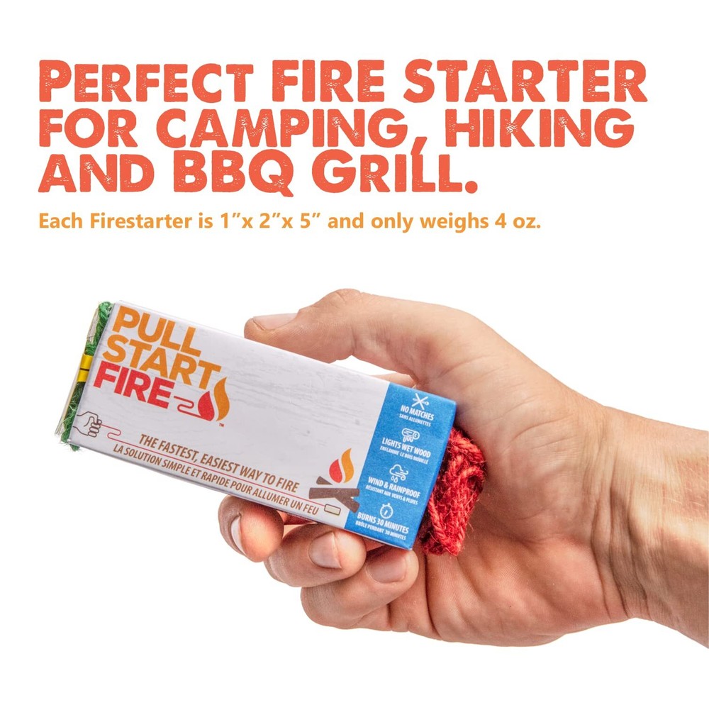 3 Pack White Solid Fire Fuel Quick Fire Starter Waterproof Windproof