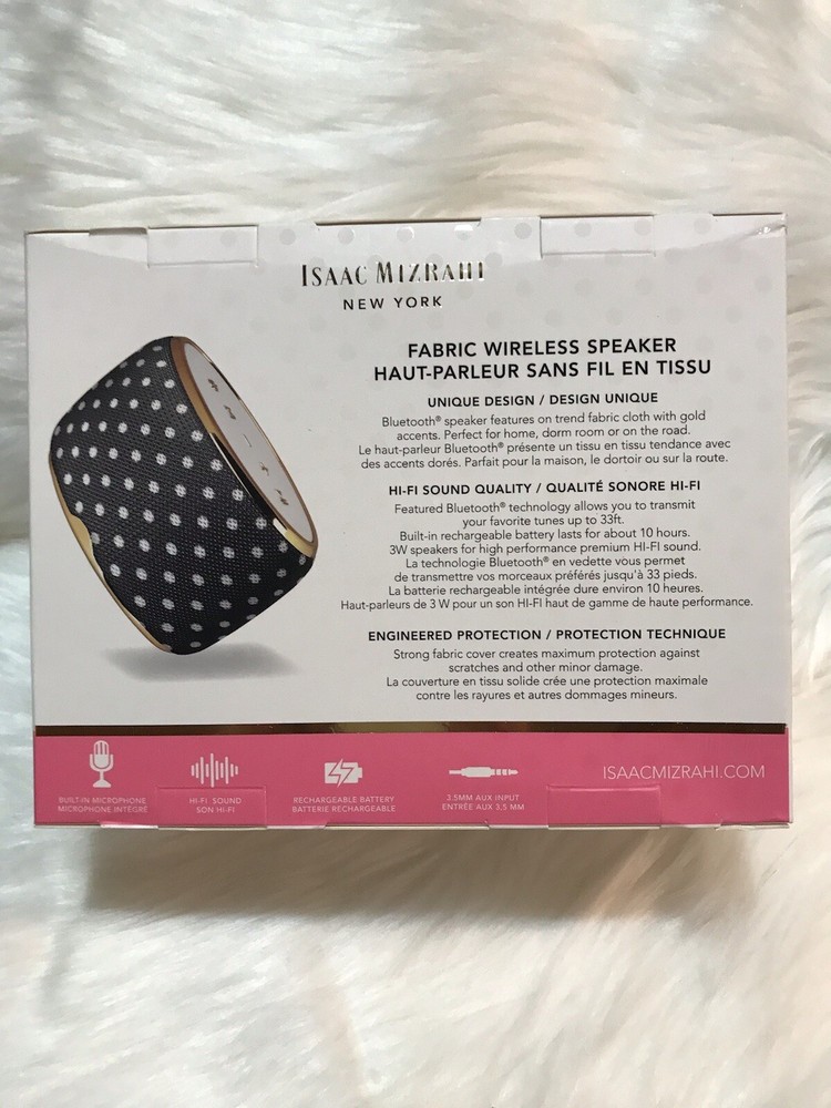 Isaac Mizrahi Wireless Bluetooth Speaker