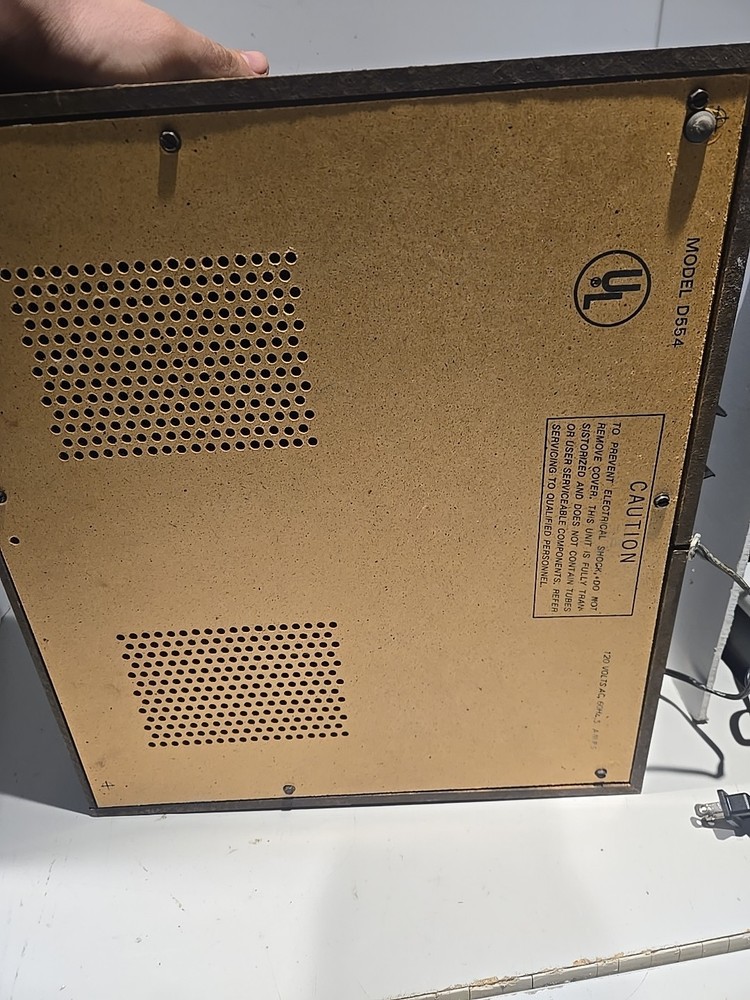 Zenith Compact Stereo System Record Player D554 For Parts