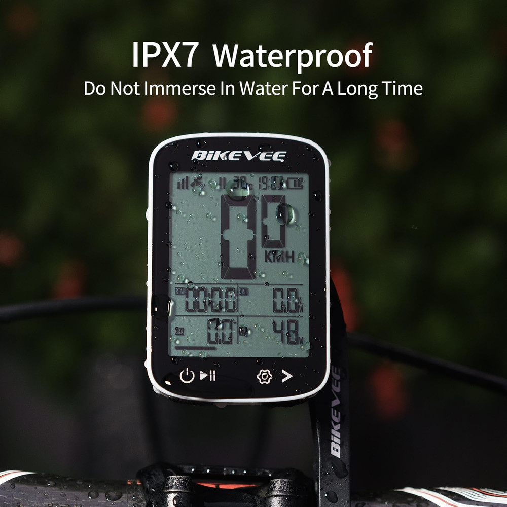 Bike Speedometer GPS Wireless Cycling Computer – Auto Start/Stop, Auto Backlight