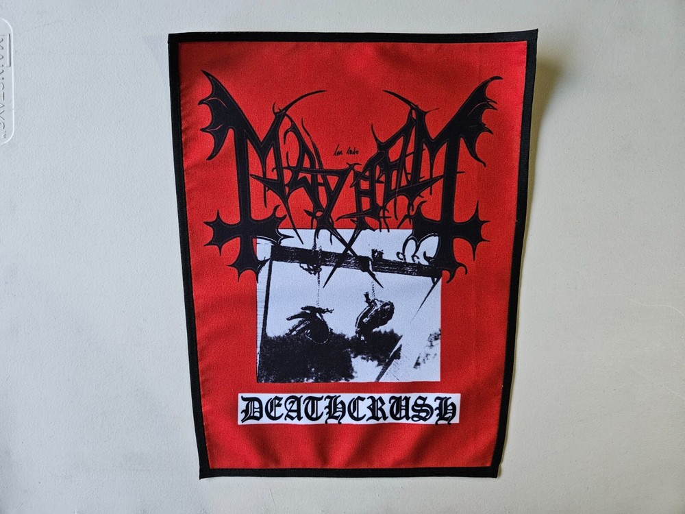 MAYHEM,DEATHCRUS,SEW ON SUBLIMATED LARGE BACK PATCH