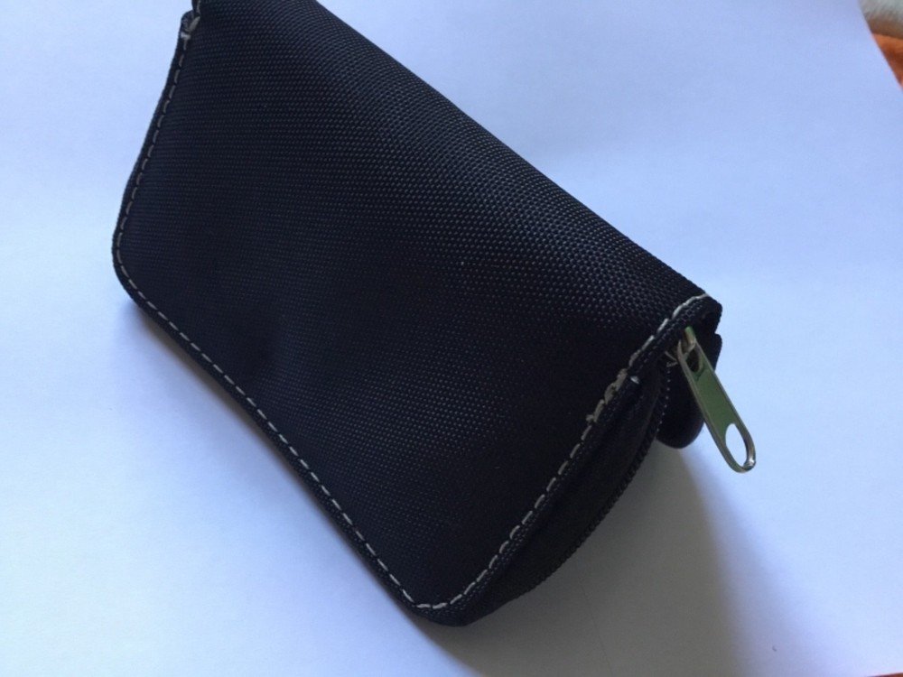 1pcs used small multi purpose memory storage zipper purse for SD,Pro DUo,CF