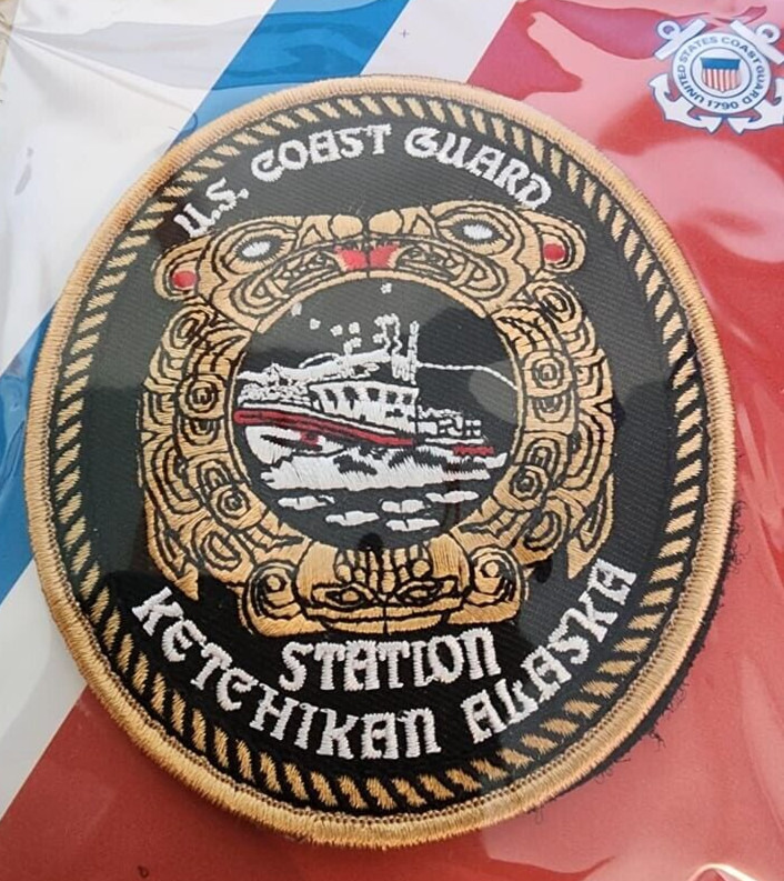 4" COAST GUARD STATION KETCHIKAN ALASKA HOOK & LOOP PATCH