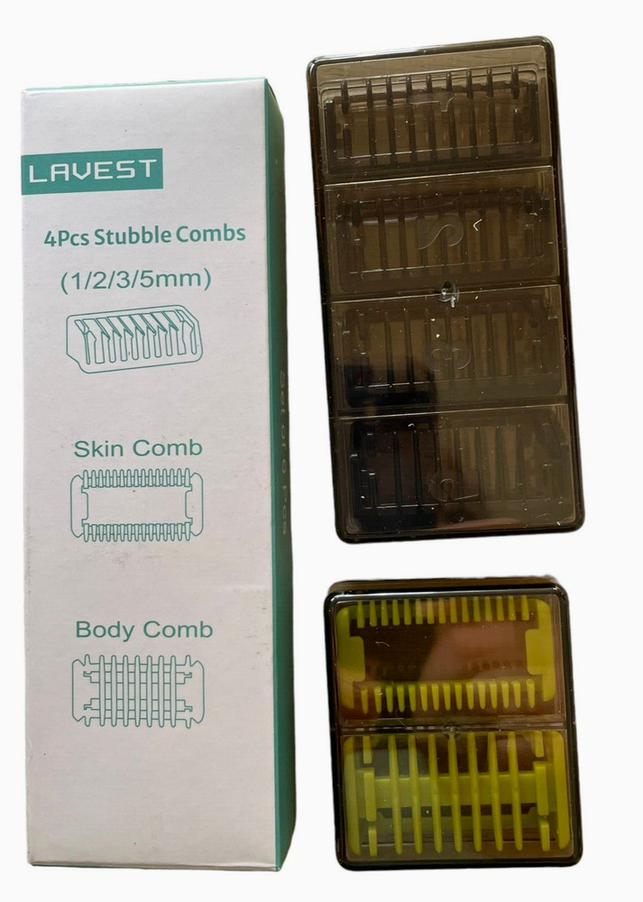 Lavest 6 Piece Stubble Combs Set