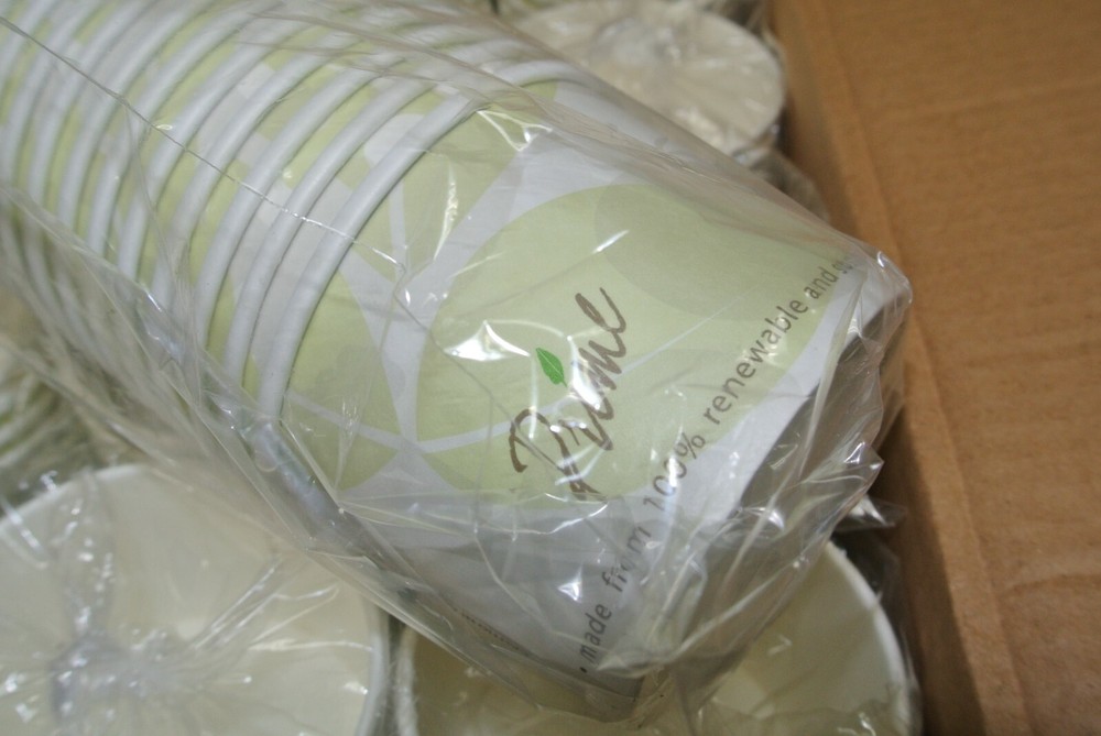 8-oz. PrimeWare Compostable Hot/Cold Food Container - Case / 850 ct.