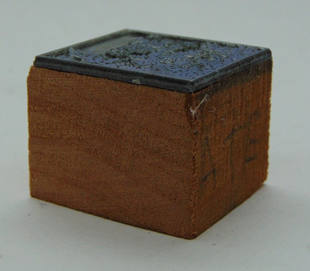 Printing Letterpress Printers Block Bird Flying By Trees
